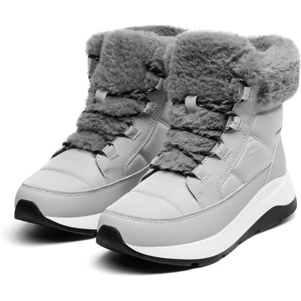 Women's Winter Snow Boots, Faux Fur Waterproof Ankle Booties, - Picture 4 of 6
